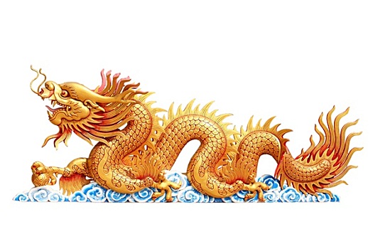 金色,龍