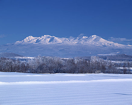 山,冬天