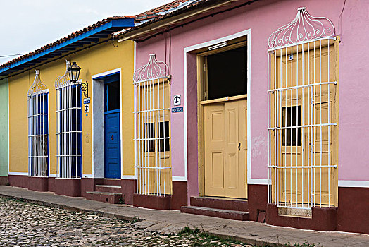 古巴,特立尼达,世界遗产,街道,鹅卵石