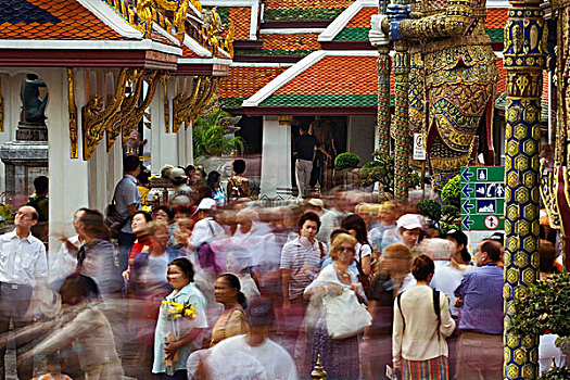 旅游,流动,大皇宫,曼谷,泰国