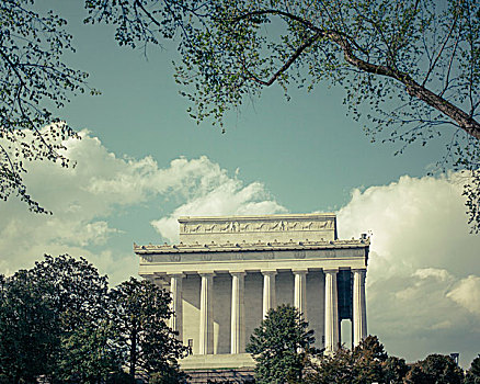 林肯纪念堂,华盛顿特区,美国,建筑,地标