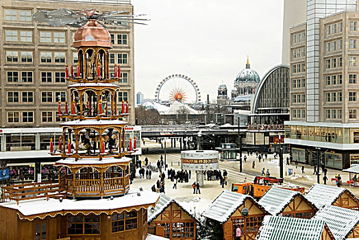 圣诞节,市场,金字塔,区域,柏林,德国,欧洲