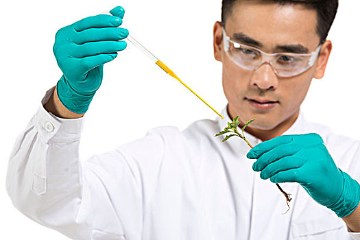 科學家在實驗室做科學實驗