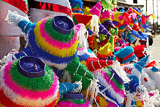 墨西哥,聚会,装饰,纸巾,彩色,纸