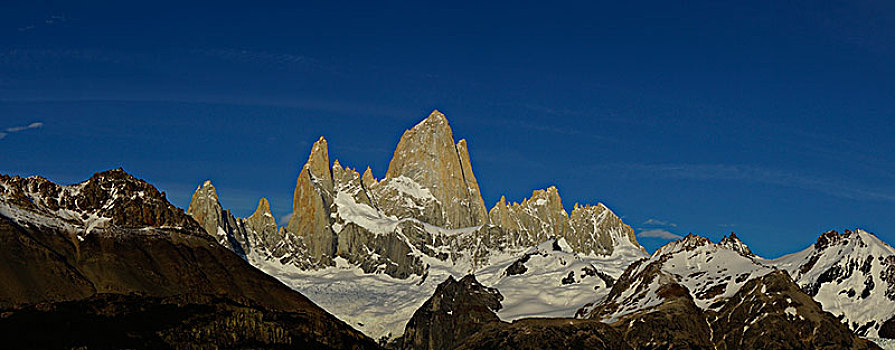 雪,山脉,洛斯格拉希亚雷斯国家公园,省,巴塔哥尼亚,阿根廷,南美