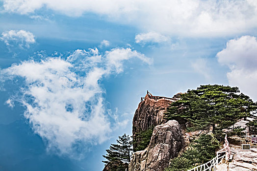 安徽省黄山市黄山风景区天海大峡谷自然景观