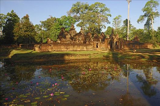 女王宫,庙宇,吴哥窟,收获,柬埔寨