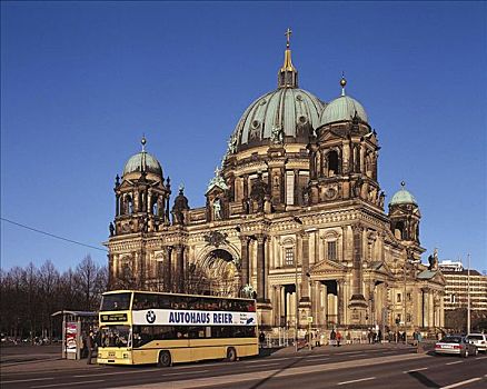 教堂,大教堂,柏林,菩提树,德国,欧洲