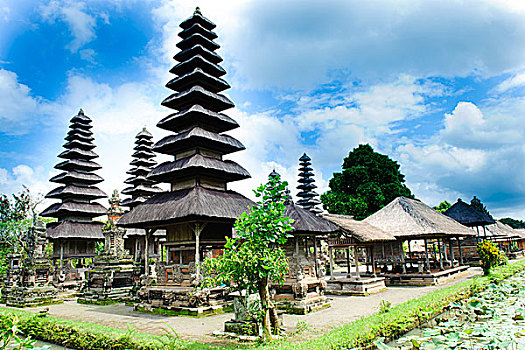 亚洲,印度尼西亚,巴厘岛,庙宇,地面,巴东