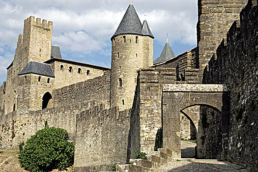 中世纪,要塞,城市,卡尔卡松尼,朗格多克-鲁西永大区,法国,欧洲