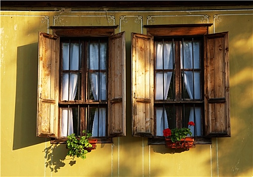 窗户,传统,房子