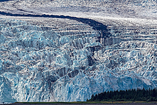 冰河,威廉王子湾,阿拉斯加,美国,北美