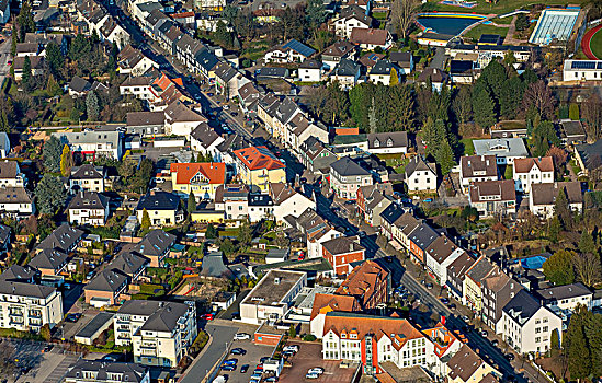镇中心,路,鲁尔区,北莱茵威斯特伐利亚,德国