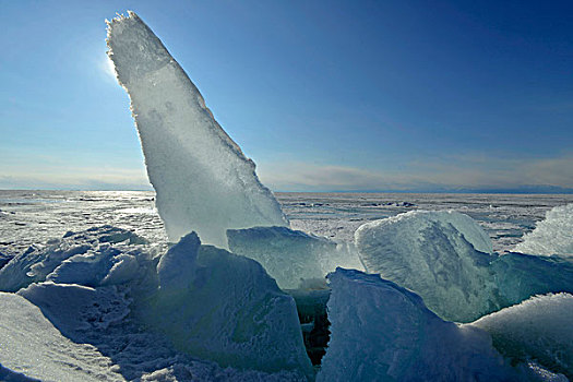 冰冻,贝加尔湖,西伯利亚,俄罗斯,欧洲
