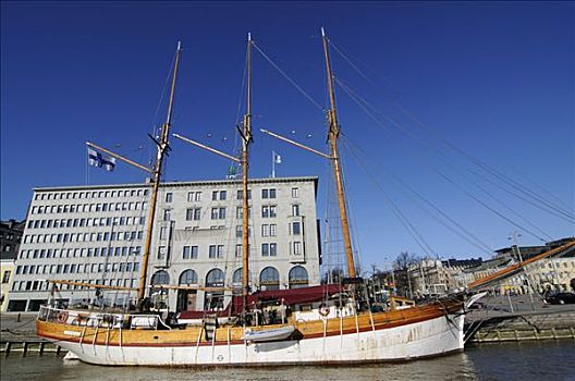帆船,赫尔辛基,芬兰,欧洲
