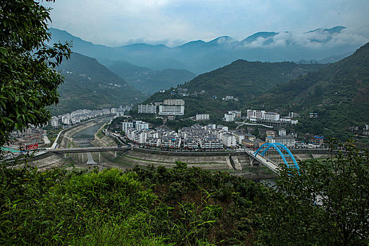 恩施,昭君村,昭君镇,房子,建筑,河流,传说,美女,景点,旅游,展示,雕塑,塑像