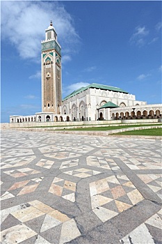 清真寺,哈桑二世,卡萨布兰卡,摩洛哥,北非