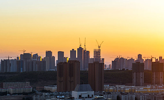 乌鲁木齐经济技术开发区高楼天际线