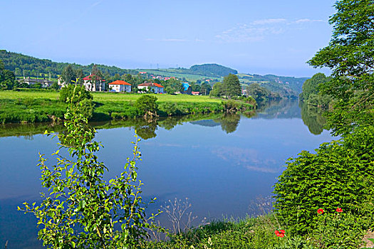 乡村,房子,伏尔塔瓦河,靠近,布拉格,捷克共和国