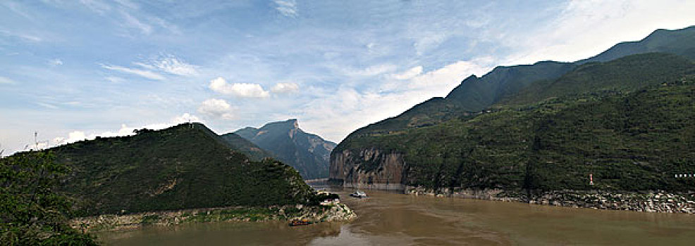 长江三峡瞿塘峡,夔门