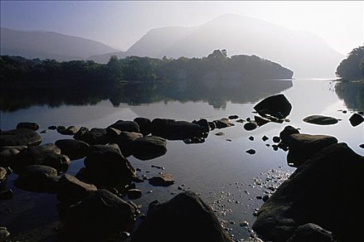 石头,湖,凯瑞郡,爱尔兰