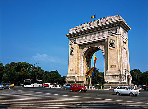 罗马尼亚,布加勒斯特,凯旋门,拱形