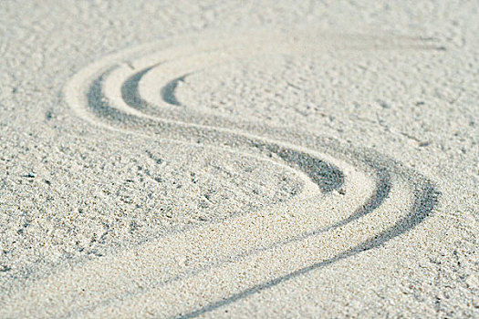弯曲,图案,沙子
