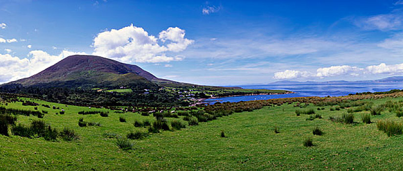 爱尔兰,风景,大西洋,海洋,远景