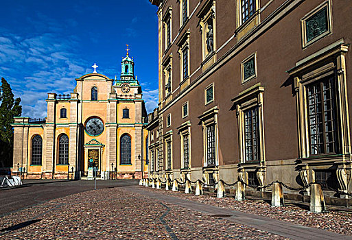 斯德哥尔摩,大教堂,斯德哥尔摩大教堂,教堂,格姆拉斯坦,老城,瑞典