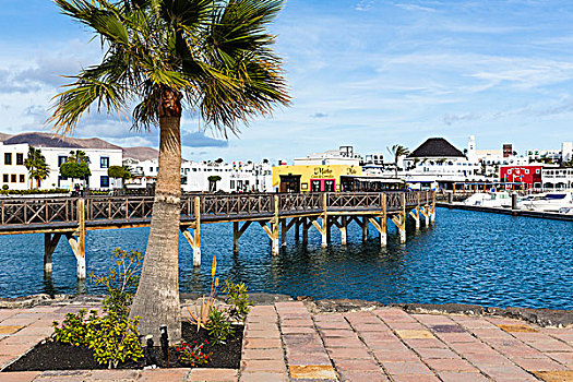码头,普拉亚布兰卡,兰索罗特岛,加纳利群岛,西班牙