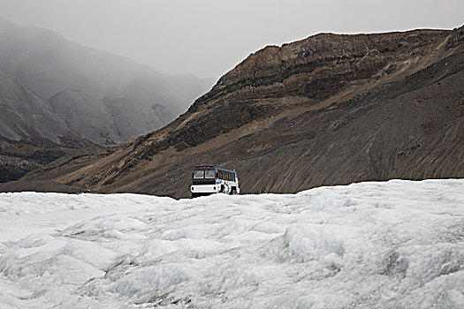 雪地车,冰河,加拿大