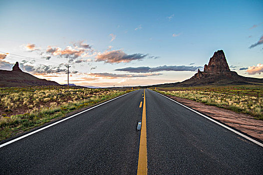 道路,纪念碑谷,亚利桑那,美国
