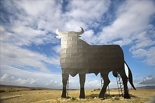 公牛,广告牌,安达卢西亚,西班牙