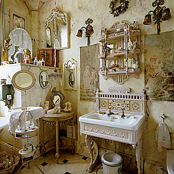 浴室,白色,盥洗池,铸铁,玩耍,配饰