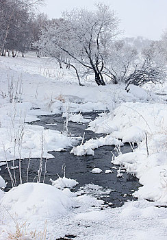 坝上雪景