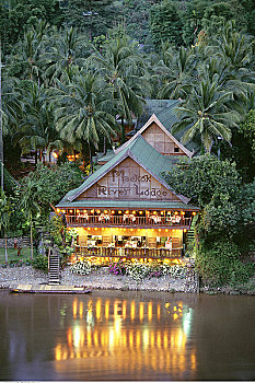 河,住宿,泰国
