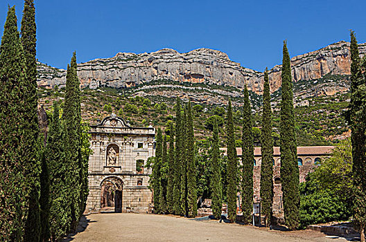 西班牙,加泰罗尼亚,城市,圣马利亚,寺院,12世纪,世纪