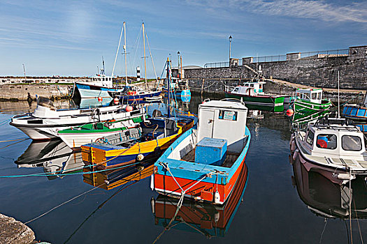 船,港口,安特里姆郡,爱尔兰