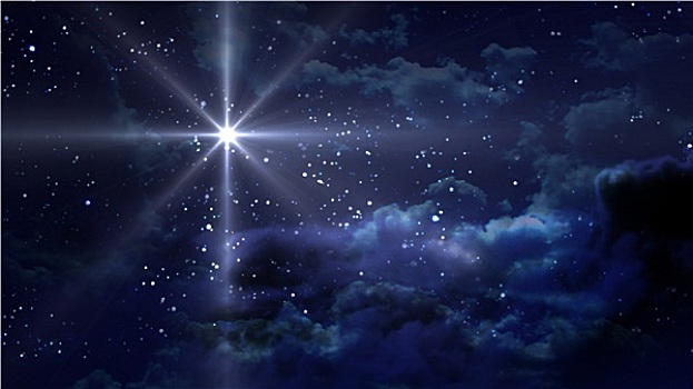藍色,星空