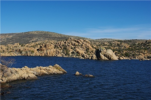 风景,湖,亚利桑那