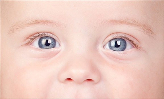 美女,婴儿,蓝眼睛