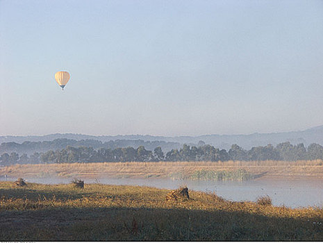 热气球,亚拉谷,维多利亚,澳大利亚