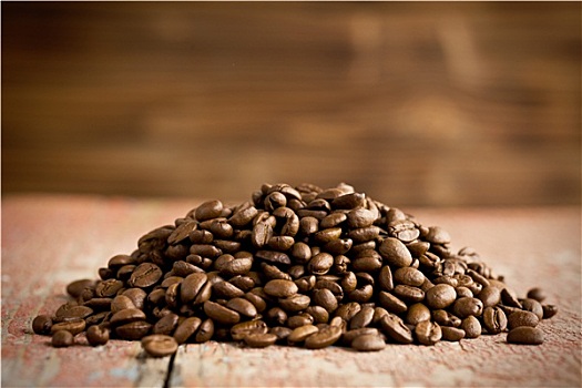 堆积,煮咖啡,咖啡豆