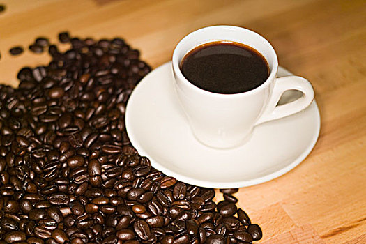 浓咖啡,咖啡,咖啡豆