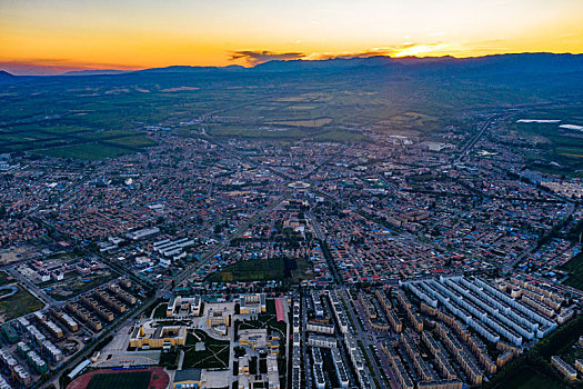 中国新疆特克斯县夜景