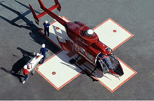 直升飞机,救护车