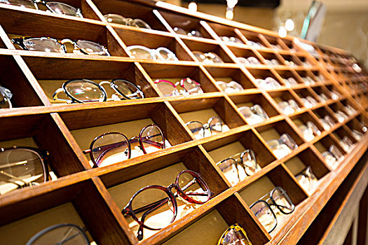 眼镜,木质,架子