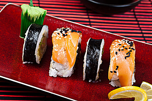 日本,混合,寿司