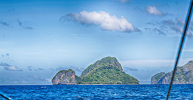 模糊,菲律宾,风景,船,太平洋,海洋,岛屿,背景