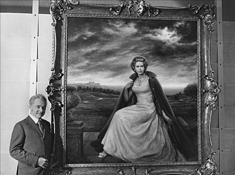 艺术家,旁侧,绘画,伊丽莎白二世女王,商场,艺术馆,伦敦